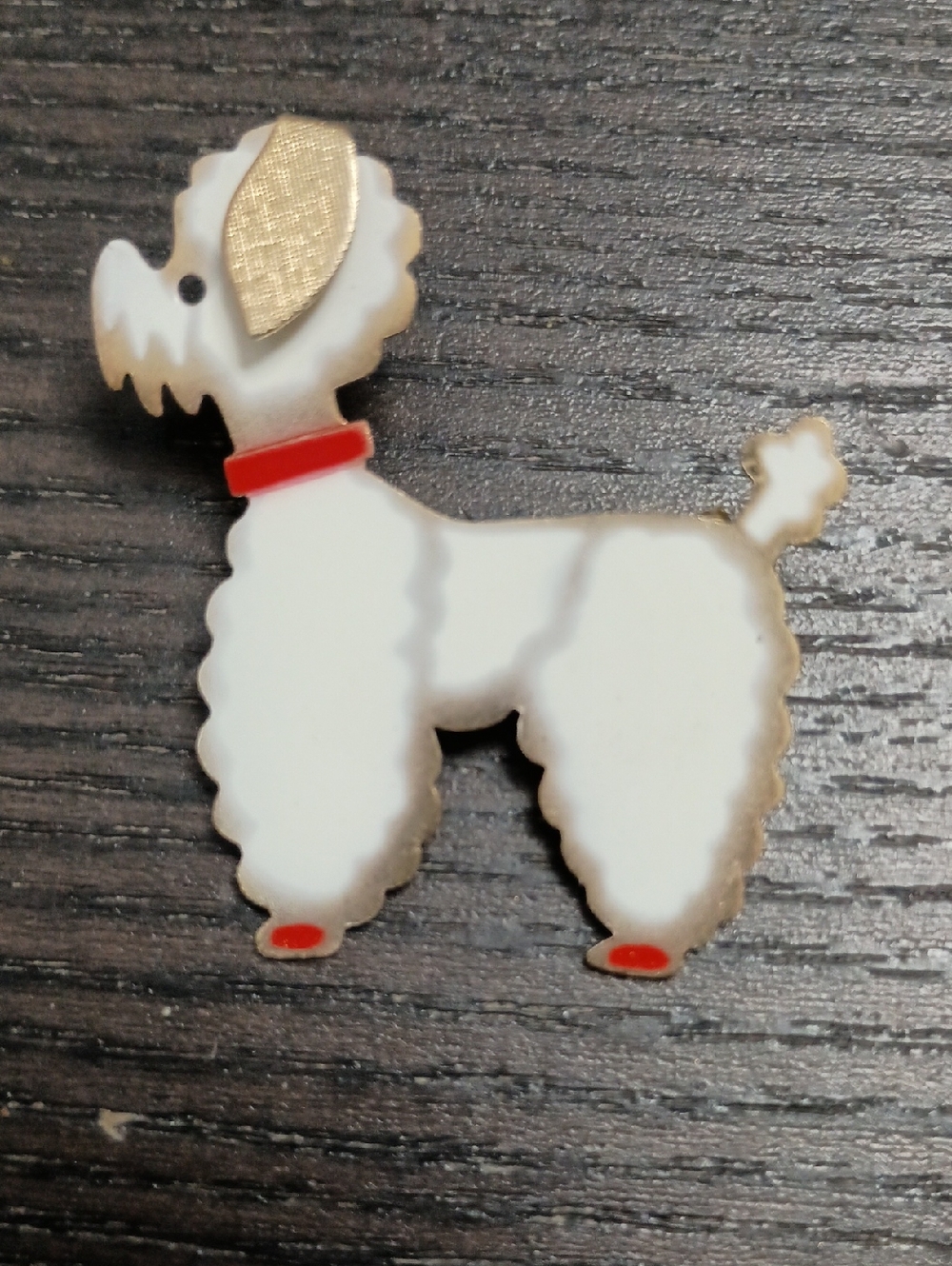VTG James Hall Poodle Dog Pin Nice